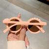New Round Flower Frame Kids Sunglasses UV400 Protection Vintage Fashion Summer Shades for Girls Boys Birthday Party