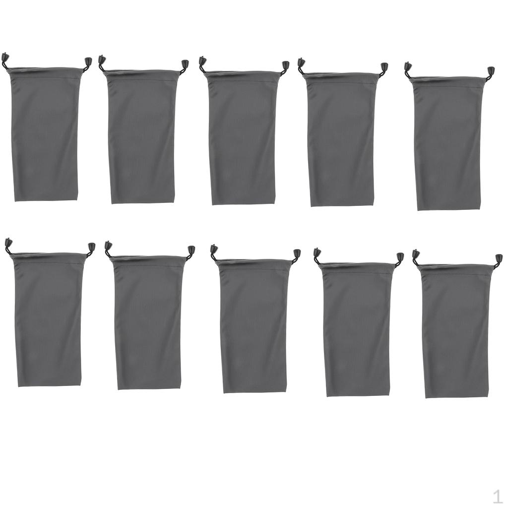 10 Pcs Nylon Drawstring Bag Pouches for Stuff Cellphone Mp3 10 20cm 738₽