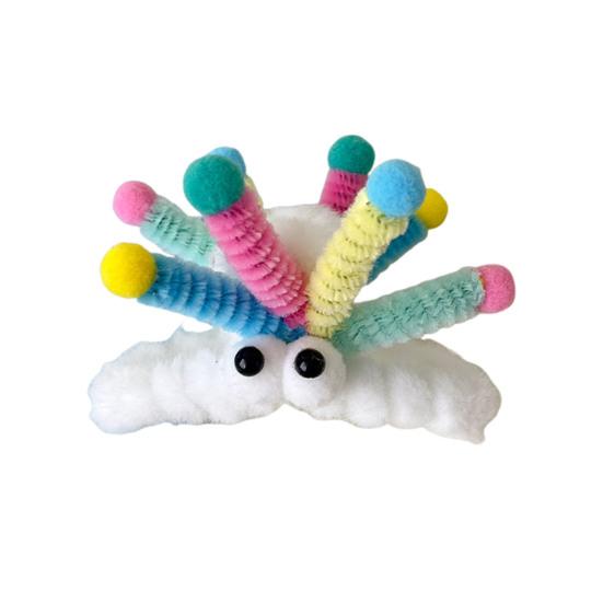 Women Hair Claw Cartoon Shape Strong Grip Shark Hair Clip with Big Eyes Decor