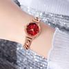Fashion light small plate wind gradual change color watch women's personalized denim chain waterproof quartz watch
