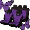 Universal Butterfly Print Car Seat Cover