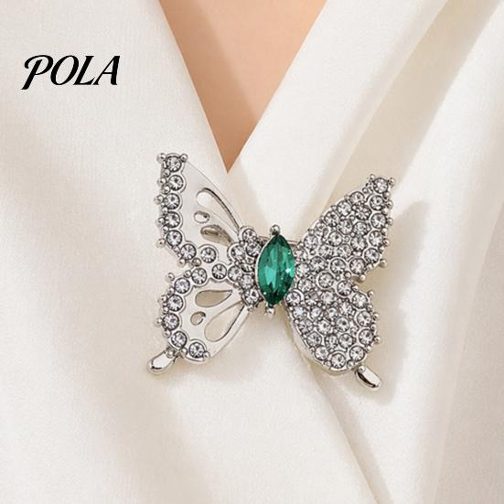 Rhinestone Butterfly Brooch Vintage Brooch, Hollow Lapel Pin, Sweater Electroplated Cardigan Coat Suit Scarf Decor, Women Jewelry Accessories