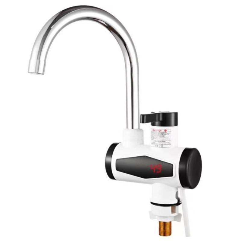 Digital Display Hot & Cold Dual-use Faucet Electric Heating Water Faucet & Shower Home Intelligent Instant Hot Water Faucet