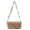 Fashion canvas crossbody small square bag 2025 casual shoulder bag women's simple solid color underarm bag cross-border