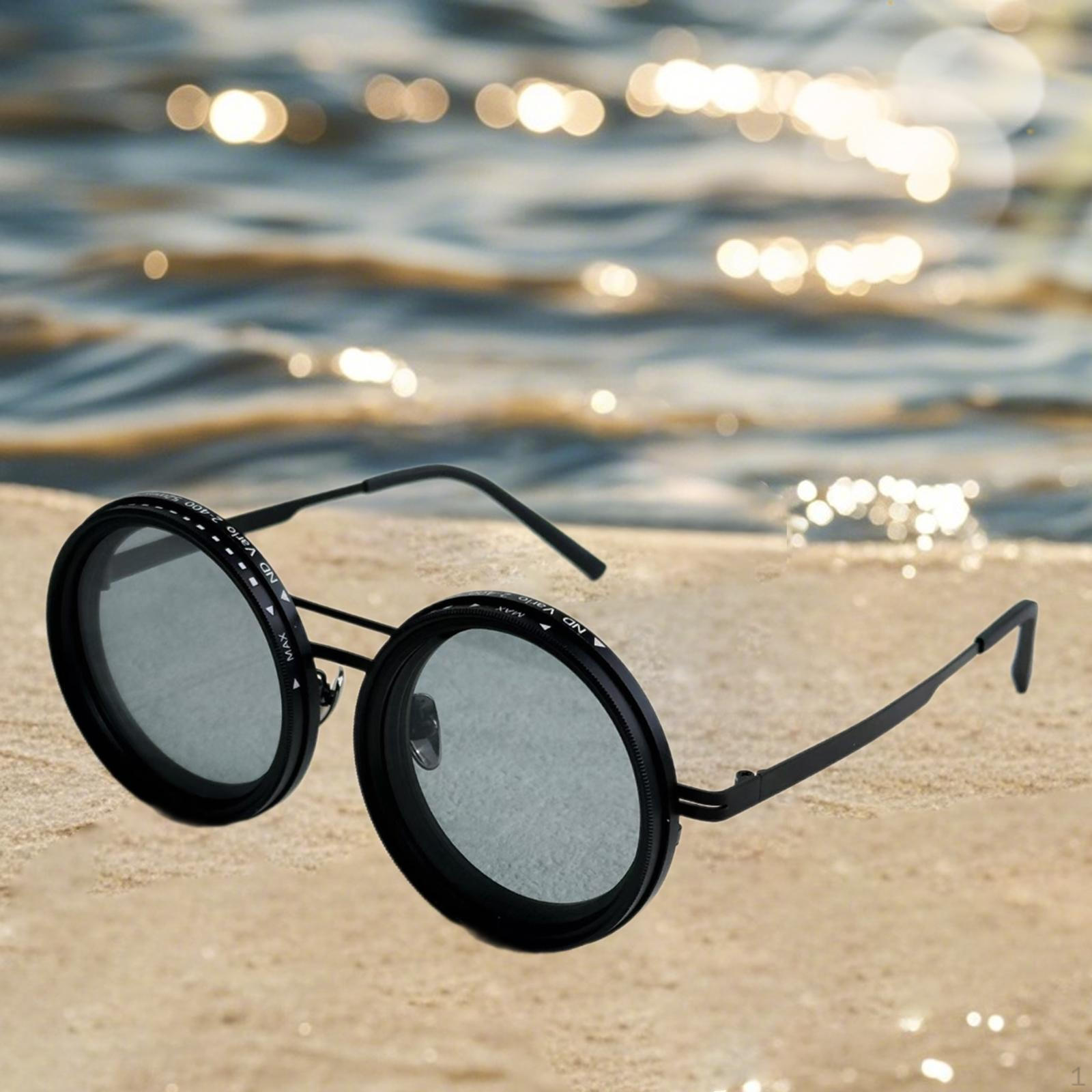 

Adjustable Sunglasses Creative Decor Fishing Eyewear for Camping Outdoor Sports Style B