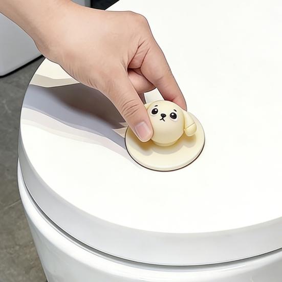Cartoon Dog Door Handle Stopper, Self-Adhesive Door Knob Stop Wall Protector, Quiet Shock Absorbent Wall Bumper Anti-collision Pad