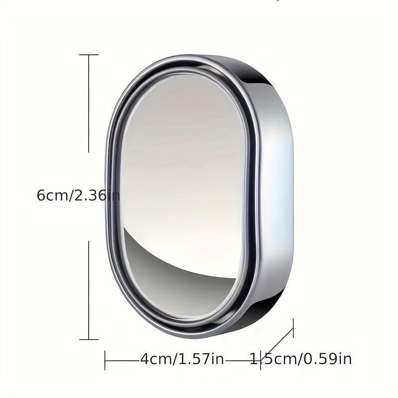 

Зеркало заднего вида с широким углом обзора Овальное зеркало для слепой зоны автомобиля для таксистов и безопасности пассажиров Помощь при открытии двери с широкоугольным обзором 1 pcs