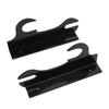2 Pcs Samurai Knife Holder Wall Mounted Samurai Sword Holder Sword Wall Display Rack Black