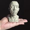 Art Plaster Portrait Teaching Aids Simulation Flat Head Plaster Portrait Practical Mini Version Resin Tool Sketch Learning