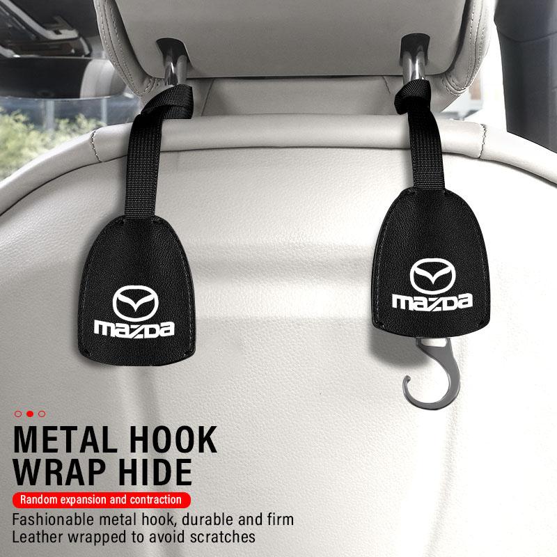 1/2 buc Cârlige Spătar Scaun Auto din Piele Portabil Suport Agățat pentru Geantă Pentru Mazda 3 6 CX5 2 CX3 CX9 MX5 RX8 Axela Demio MS CX5 2 Axela Demio Atenza MS GJI BK MP