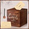 66 Pcs Funeral Guest Book Set Share a Memory Cards Memorial Box Guest Book Pen Wooden Pen Holder Funeral Decorations Memory Table Signs for