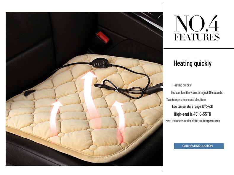 Universal 12V Electric Heated Car Seat Cushion for Winter