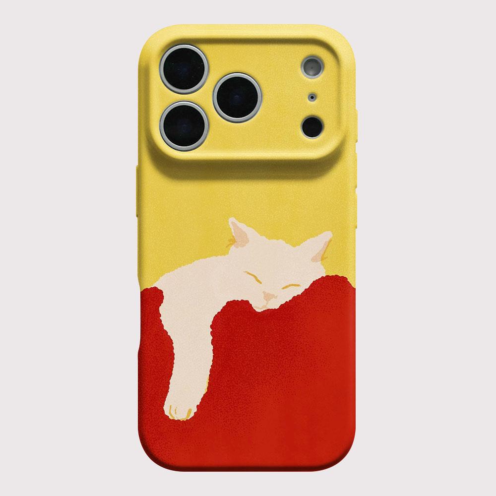 Sleeping Cat Pattern Phone Case for Oppo Realme C75 C63 C65 C67 C53 C55 C35 C33 C20 C21Y C30S 9 8 Pro Plus 4G 5G Hard PC Cover