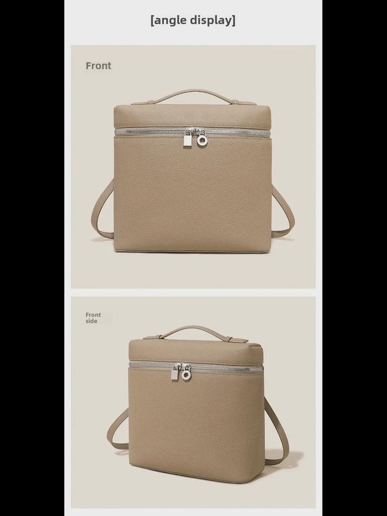 LP Damen Fashion Rucksack: Großes Fassungsvermögen, echtes Leder, hochwertige Schultasche, Damentasche und große Lunchbox-Tasche.