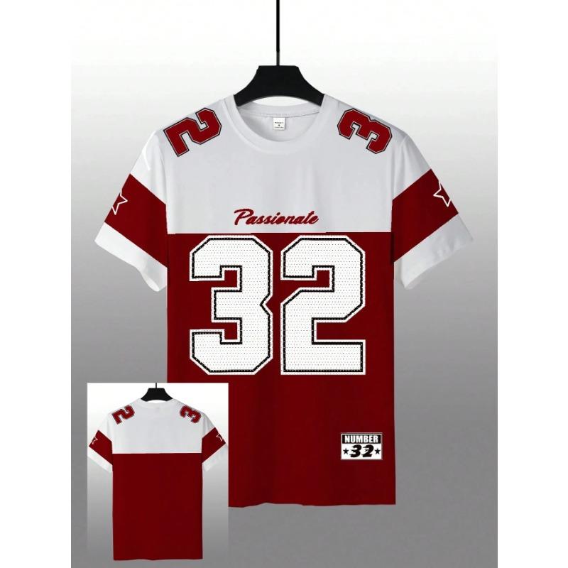 Camiseta Casual de Verano para Hombre con Estampado Digital, Cuello Redondo y Manga Corta, Tejido Cómodo, Transpirable y de Secado Rápido