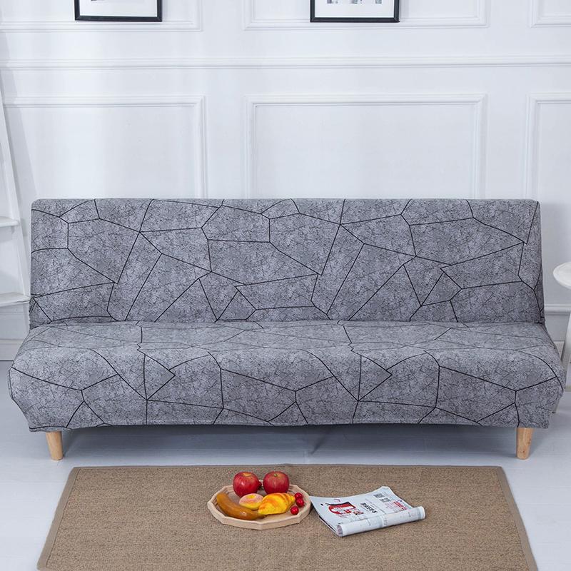 

Эластичный чехол на диван-кровать, чехол-накидка на футон, полный складной чехол для дивана без подлокотников, защита мебели, легко снимается и стирается в машине S 120-145cm
