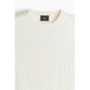 H M Regular FiT KniT T sHirT ligHT Beige