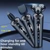 Bestseller Electric Razor 3-in-1 Men's Razor 3-head Razor Beard Knife Thin-bladed Double-ring Knife Net
