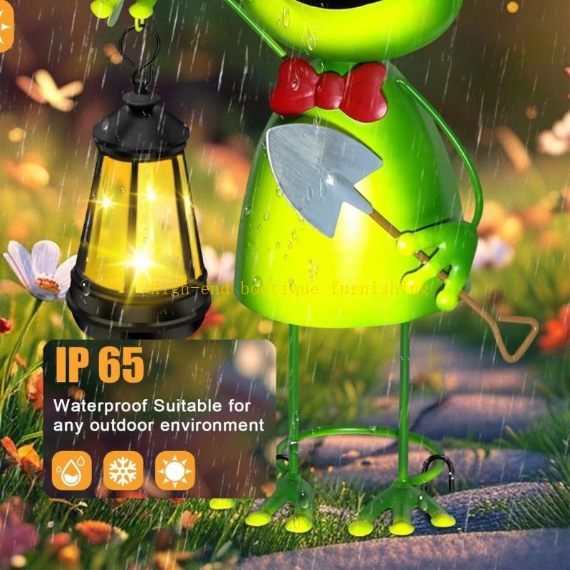 Tierstatue Solarlicht LED-Licht Gartendekorationen Solarnatursteine Tierlicht Wasserdicht Außenhof