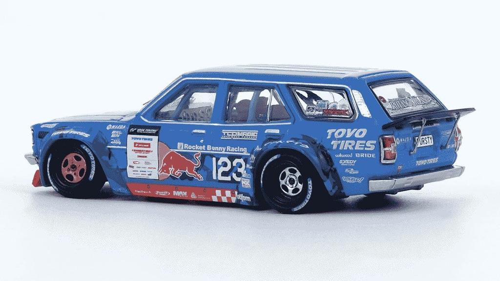 Inno Models 1/64 Scale Mazda RX3 Station Wagon 1976 D1GP Series 2024 MAD MIKE Finished Product RX3P-D1GP24