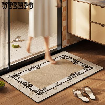 Amerykański Styl Mata Podłogowa do Łazienki Mata Łazienkowa Odporna na Zabrudzenia i Antypoślizgowa Mata Pod Drzwi Toaletowe