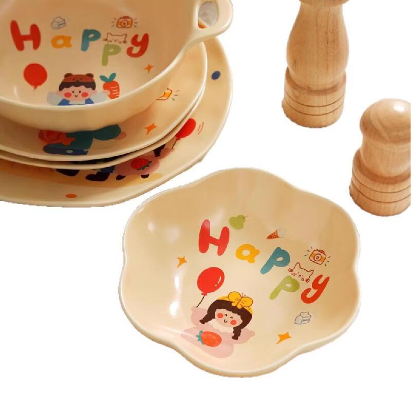 

ZISIZ Family Cartoon Ceramic Tableware Set