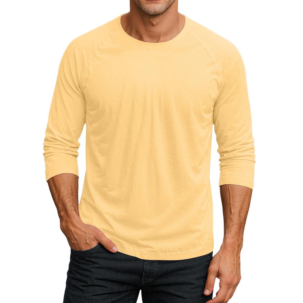 Men's Round Neck Plunger Sleeve T-Shirt Top