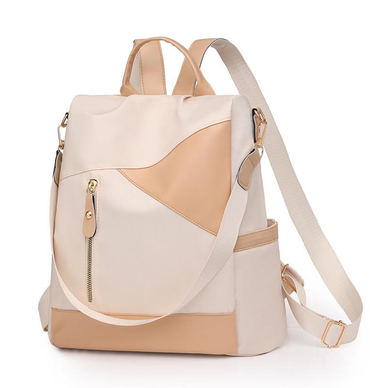 Female Backpack with Spring Student Multifunctional Backpack Soft Leather Shoulder Strap