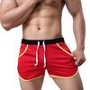 Men Color Block Summer Sports Gym Drawstring Shorts Beach Pants Swimming Trunks