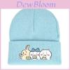 Chiikawa Acrylic Knit Hat With Printed Dopamine Design Winter Beanie For Adults