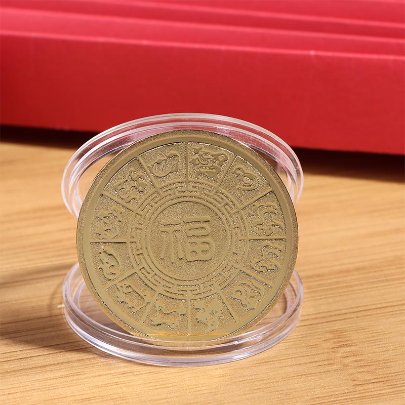 2026 Year Of The Horse Chinese Lucky Souvenir Coin Collectible Decoration Metal Crafts 40Mm Zodiac Horse Commemorative Medal