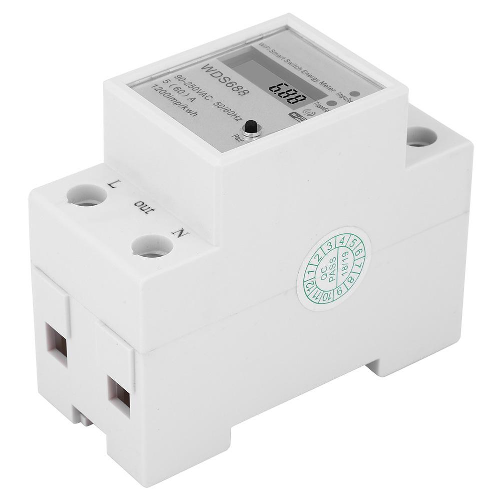 WDS688 Intelligenter Stromzähler Einphasig Multifunktion Fernbedienung Wattmeter 90 250VAC 5 60A
