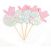 Disco Cowgirl Cupcake Toppers - Disco Ball Party Decorations, Set of 12 Cowgirl Birthday Cupcake Toppers, Disco Cowgirl Bachelorette Party