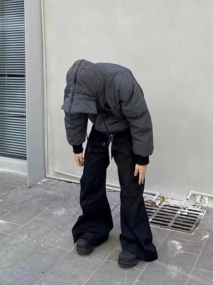 2024 Herren Amerikanischer Stil Schwarze Mehrzweck-Locker sitzende Arbeitsjeans