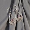 Amethyst Gemstone 925 Sterling Silver Handmade Jewelry Earrings 1.91" For Women EE-90-5