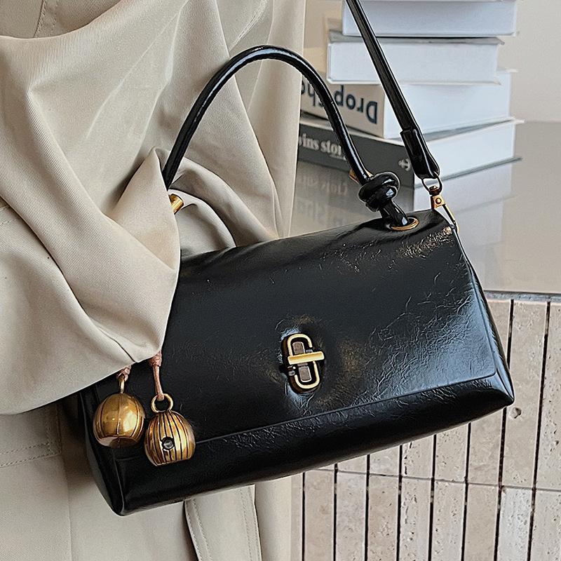 Hochwertige Nischentasche Damen Retro Herbst neu einfache Umhängetasche tragbare kleine quadratische Tasche