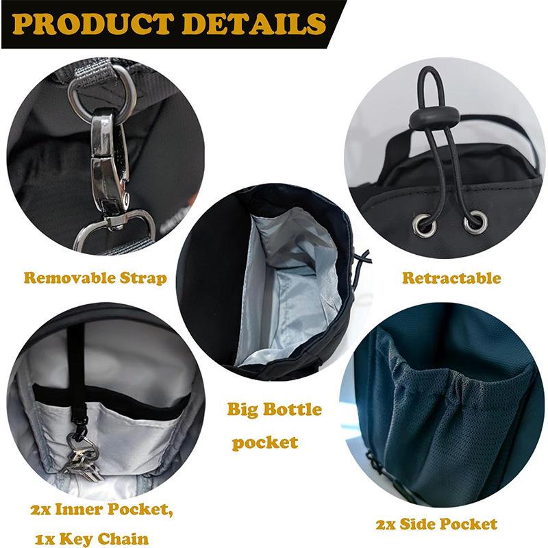 Men's Crossbody Gym Bag - Magnetic Fitness Shoulder Bag with Water Bottle Storage