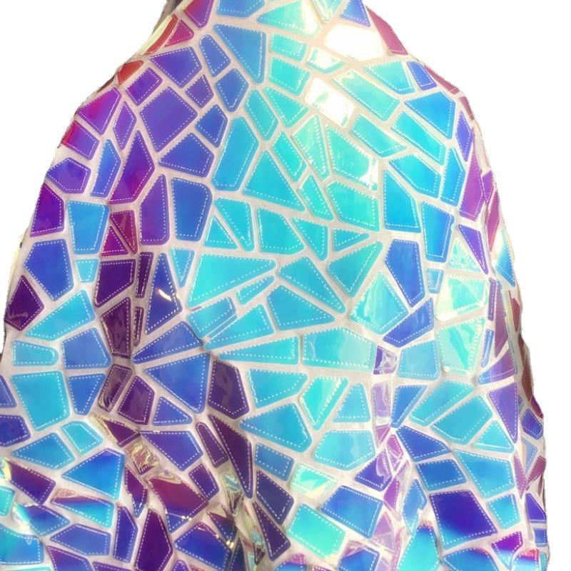 Gorgeous Geometric Sparkle Sequin Fabric African Embroidered Mesh Fabrics Lace Nigerian Fabric for Dress Craft Decor DIY Sewing