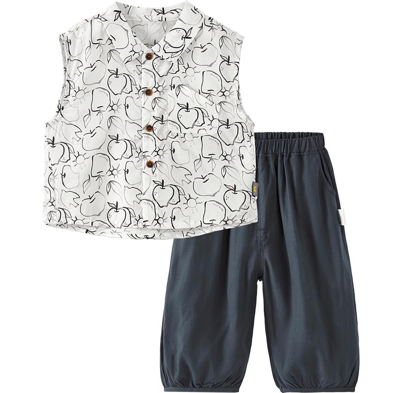 Tongtai Baby Boys  Summer Thin Vest & Pants Set 100cm