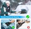 New 3 In 1 Adjustable Ice Scraper Brush Car Windshield Snow Remove Car Snow Removal Brush Car Cleaning Car Interior Wash Tool