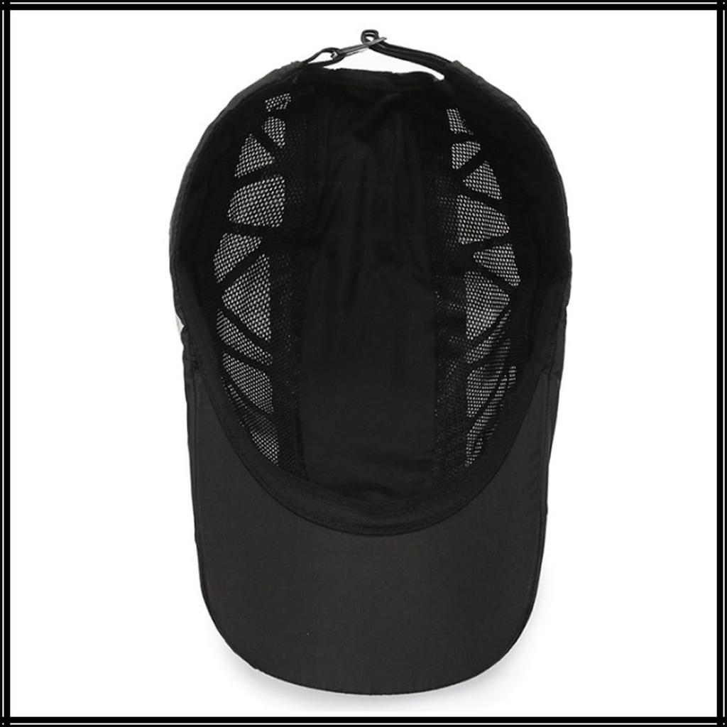 Mesh English CA781 [White Fang] Cap, Letters, Logo, Hat, Outdoor, Running, Sports, Men's, Women's, (Light Gray)