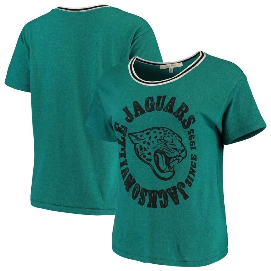 Junk Food Womens NFL Jacksonville Jaguars Football Kick Off Shirt New 2XL XL