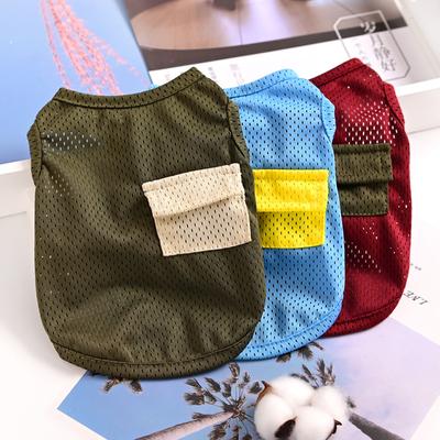 Gilet Estivo Traspirante in Rete per Gatti Cani Animali Domestici Cucciolo Piccolo Teddy
