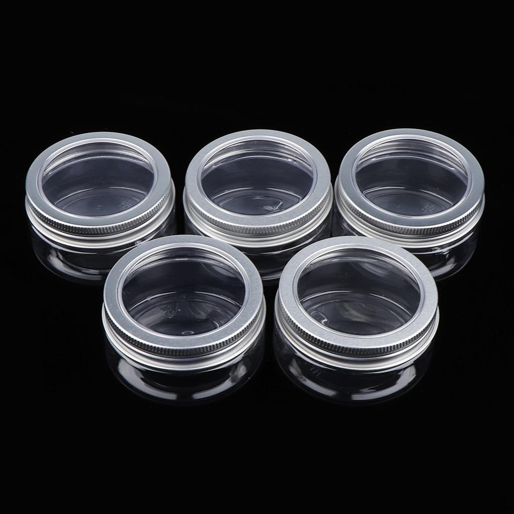 5 Empty Makeup Pot Jars, Gel Mask,