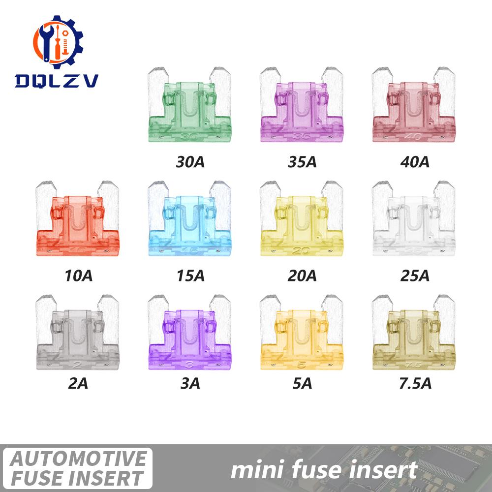10 stycken säkringar 32V Micro2 Mini Liten Mellanstor Stor Storlek Bil Säkring 5A 7,5A 10A 15A 20A 25A 30A 35A 40A 45A Klämsäkring Set för Bil Lastbil