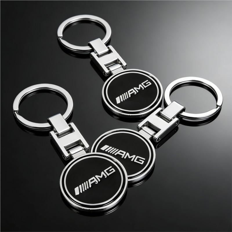 Zinklegierung Schlüsselanhänger Schlüsselanhänger Auto Logo Zubehör Für Mercedes Exklusiv AMG W108 W124 W126 W140 W168 W169 W176 W177 W190