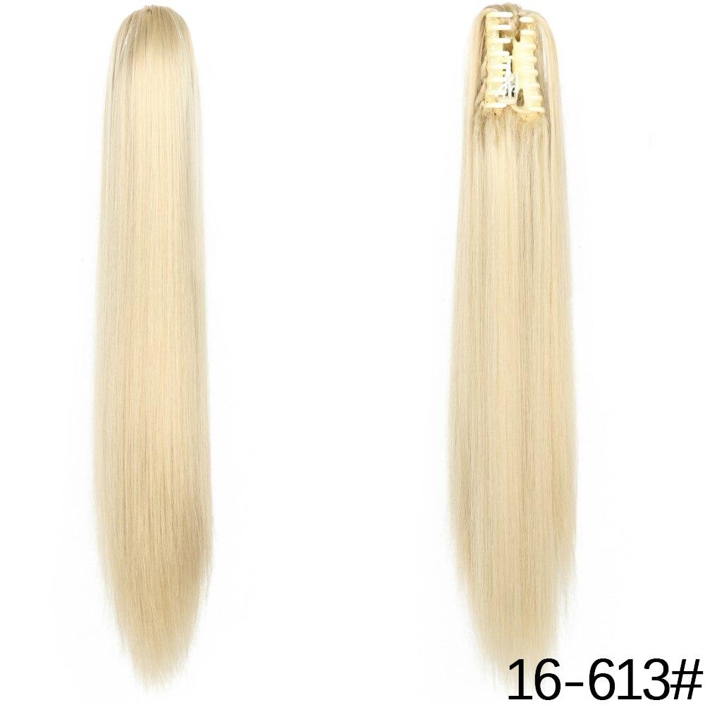 

MERISIHAIR Жіноче довге хвилясте волосся для нарощування синтетичних волокон, кігтики на хвості для жінок, щодня, чорний світлий шиньон 16-613