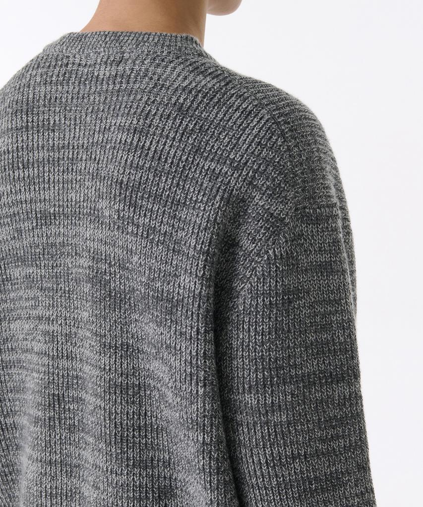 MUSINSA STANDARD Mixed Yarn Crew Neck Knit [Melange Gray]