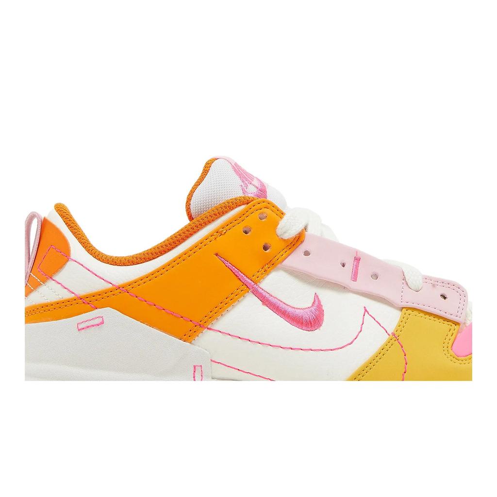 Nike Womens Dunk Disrupt 2 'Sunrise' (women's sizes) Sail / Solar Flare / Medium Soft Pink / Hyper Pink Skate Shoes DX2676 100
