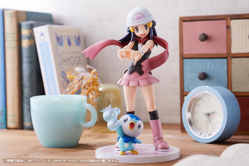 Series ARTFX J Hikari with Piplup Scale PVC Painted Finished Figure "Pokémon" 1/8